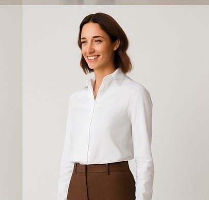 Classic White Formal Shirt for Women