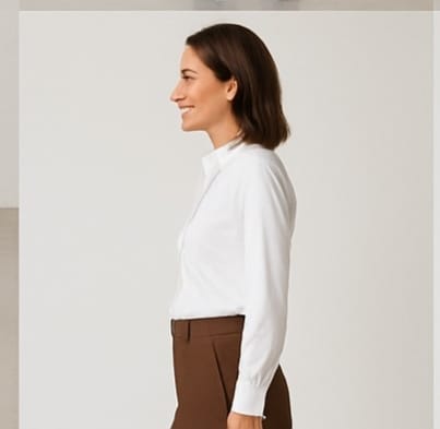 Classic White Formal Shirt for Women