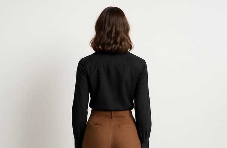 Udariya Women’s Classic Black Formal Shirt