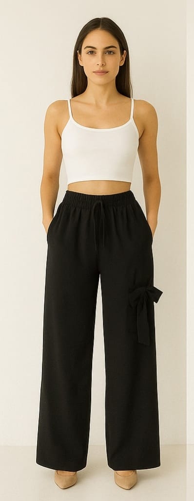 Women's Black Parachute Lower