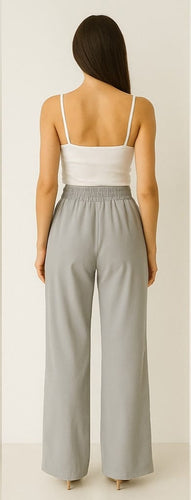 Women's Grey Parachute Lower with Side Bow Detail